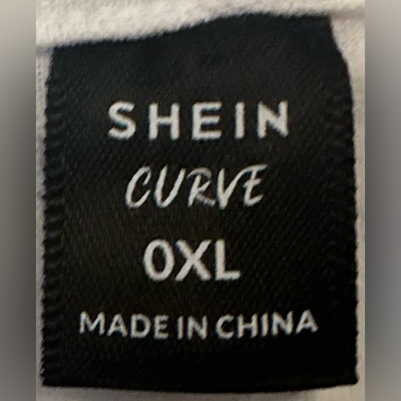 SHEIN Puff Sleeve Solid Ruched Bodycon Dress. Like New Size 0XL - Picture 3 of 3